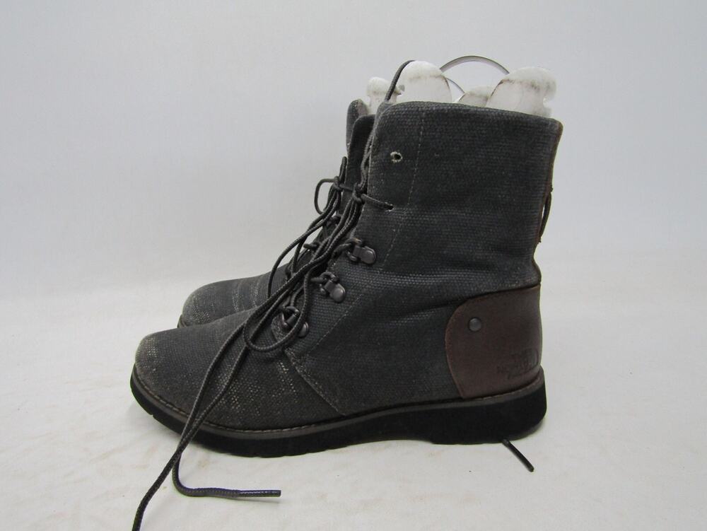 The North Face Womens Size 6.5 M Gray Laces Ankle Casual Boots